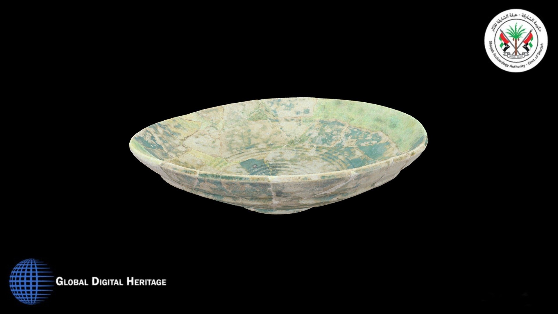 Ceramic Plate, Mleiha Palace, Sharjah