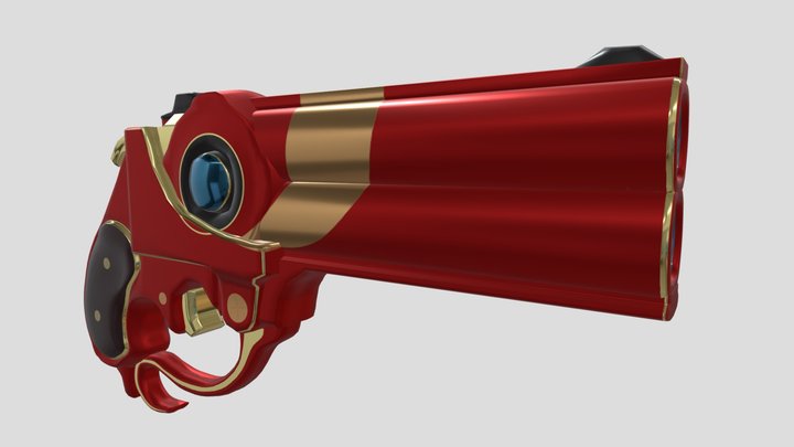 Bayonetta's gun 3D Model