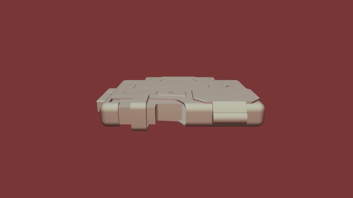 Captain Marvel Pager Prop 3D Model