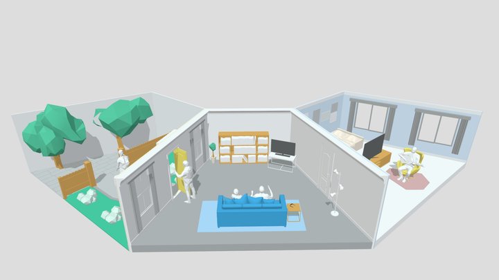 Home_Rooms 3D Model