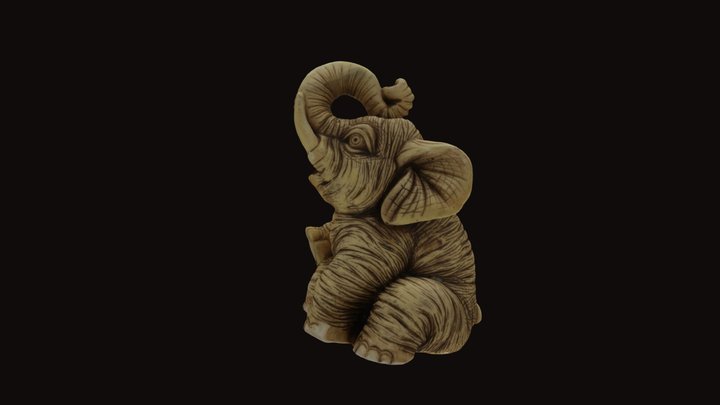 White elephant 3D Model