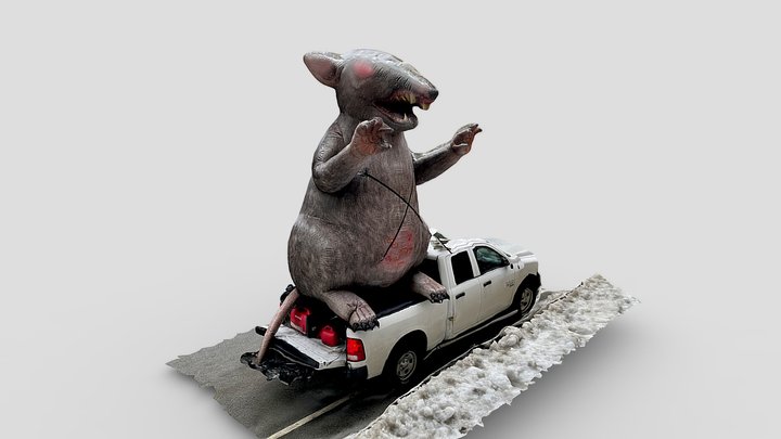 Union inflatable rat – Free 3D Model STL