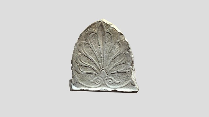 Akroterion with Palmette Motif 3D Model