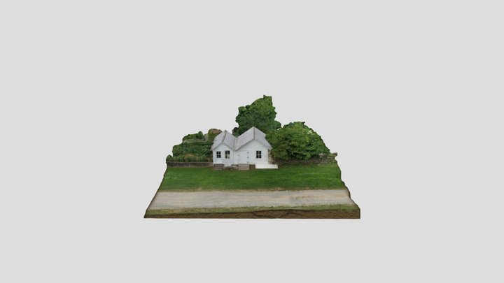 John Jay SHS White Building 3D Model