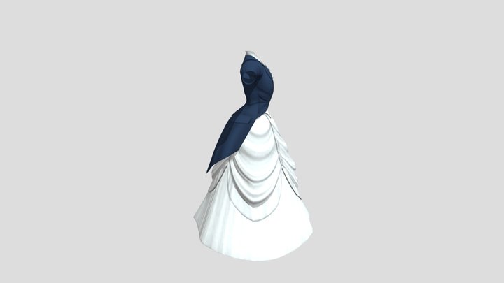NeoVictorian Dress 3D Model