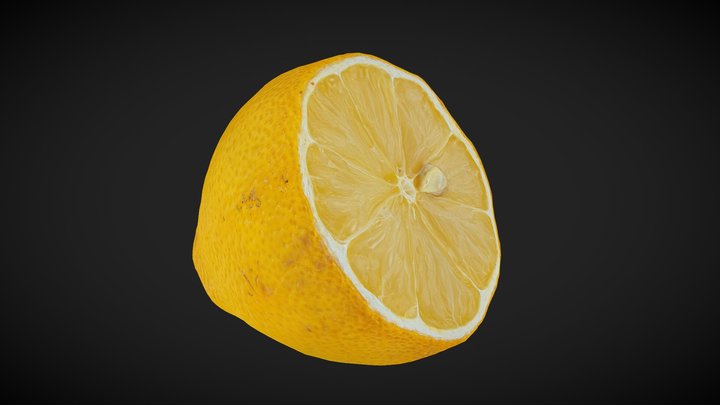 Half of a lemon 3D Model