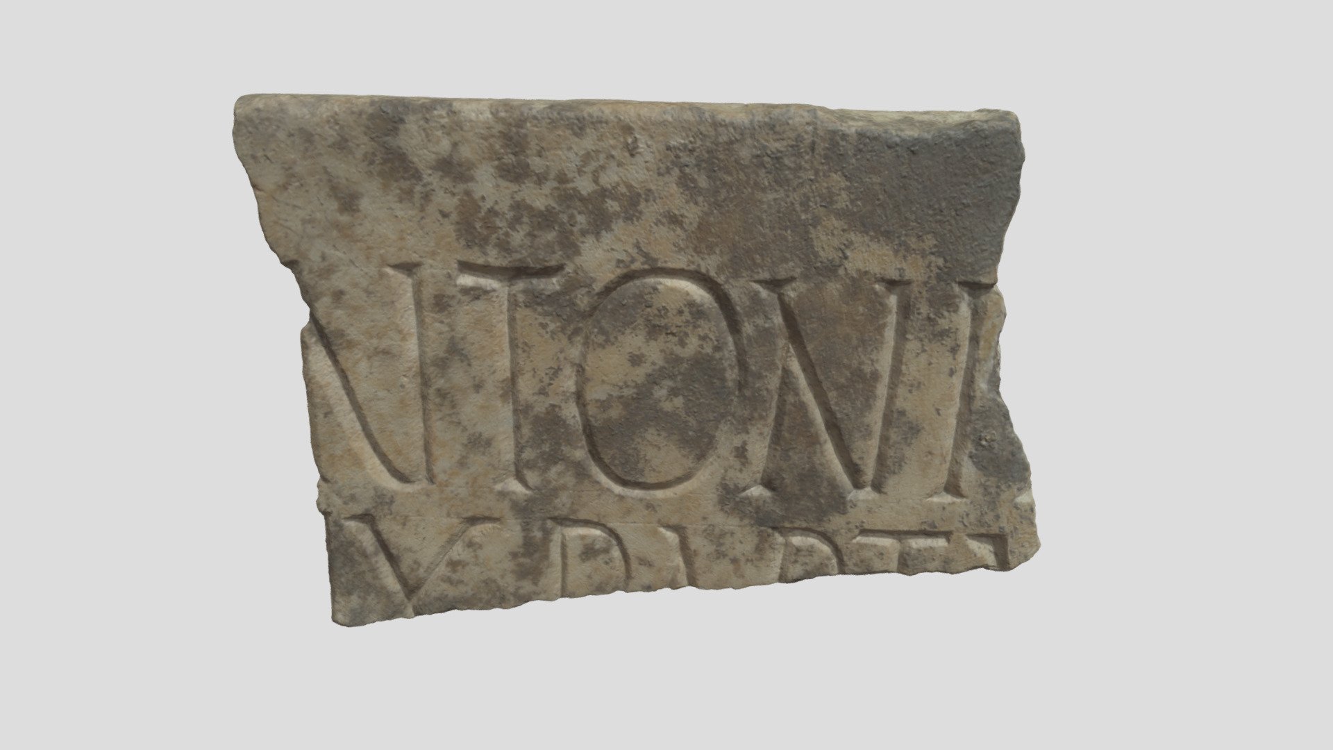 Marble Inscription - Cosa Excavations C15.078 - Download Free 3D model ...