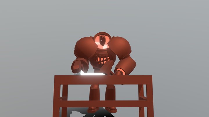 Furnace Golem 3D Model