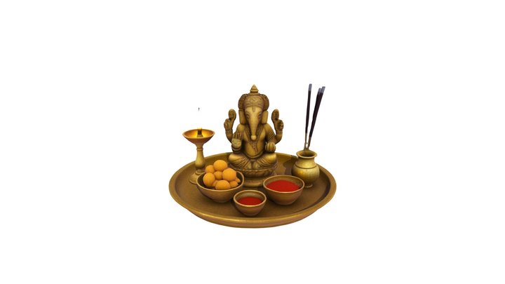 Ganesh Pooja 3D Model