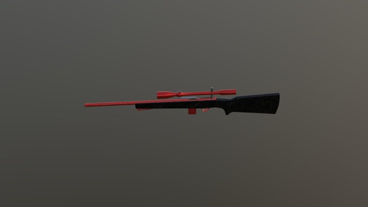 Remington Snioer Rifle 3D Model