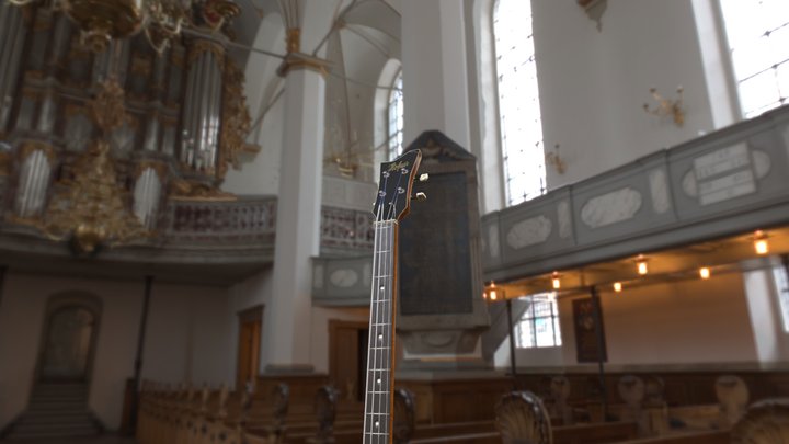 Violin Bass 3D Model