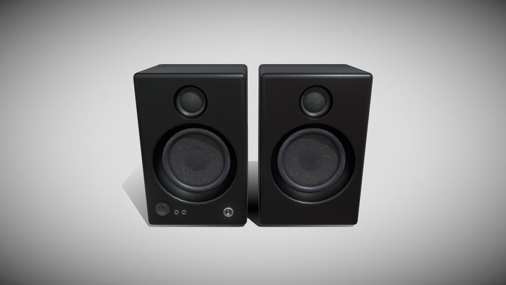 Speaker set for renders or games 3D Model