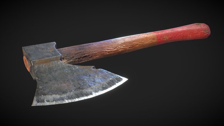 Embossed Hatchet 3D Model