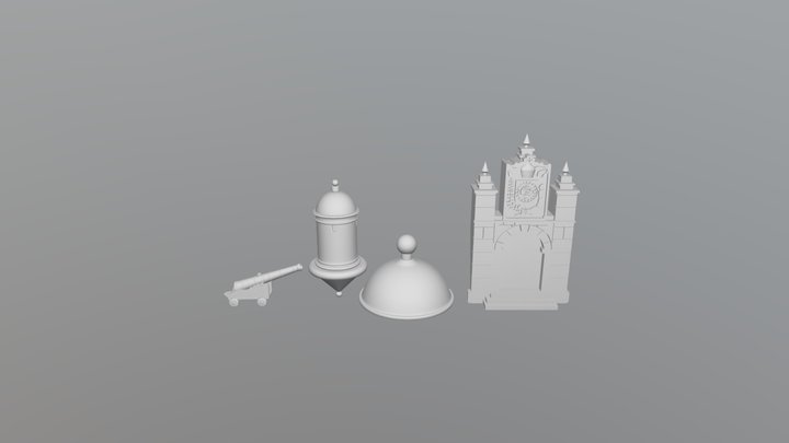 Peças para Impressão do Farol Da Barra 3D Model