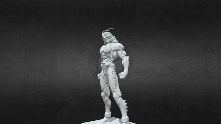S.I.C. Kamen Rider Black V2 Sculpt WIP 3D Model