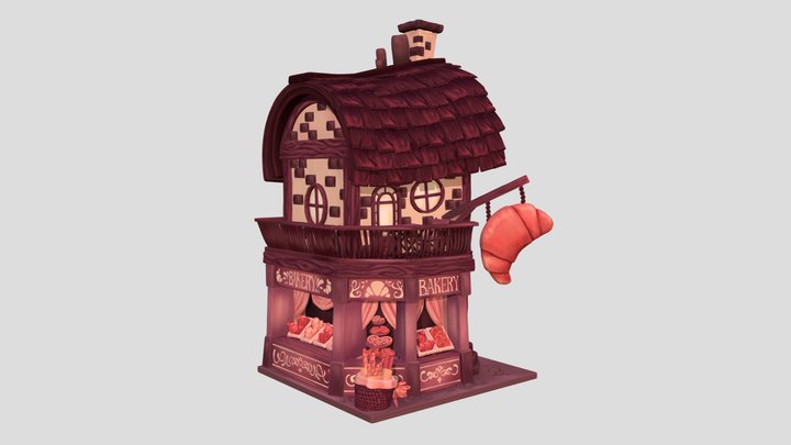 DAE STOREFRONT - Bakery Sculpt 3D Model