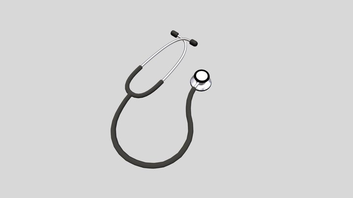 Rigged Stethoscope 3D Model