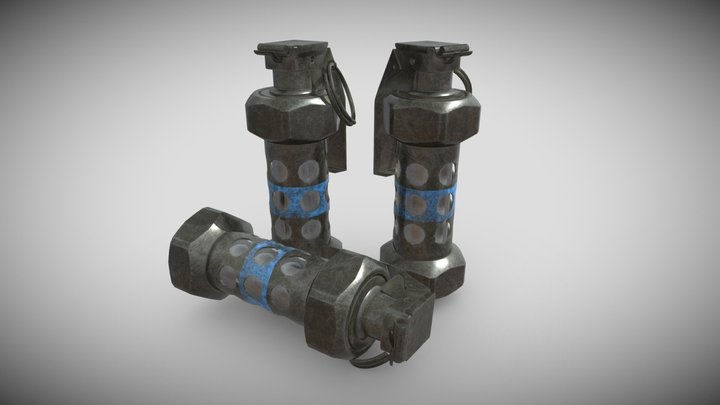 Stun Grenade / Flashbang 3D Model