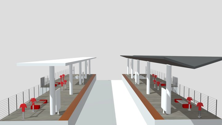 lenteng agung Stasiun 3D Model