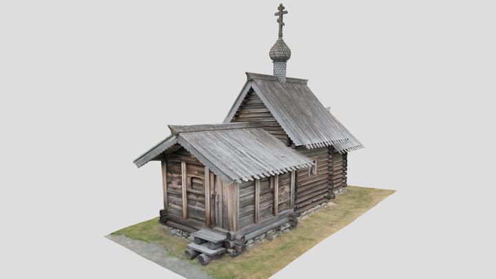 Church of resurrection of Lazarus, Kizhi island 3D Model
