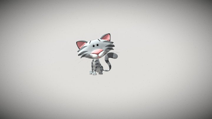 3D Animated Cat 3D Model