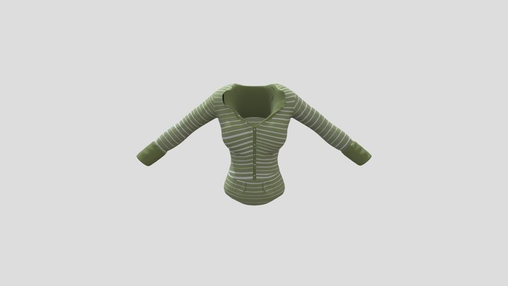Striped Shirt 3D Model