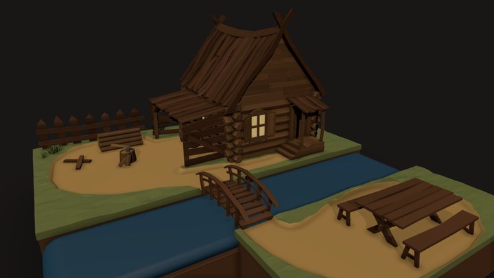 Hut 3D Model