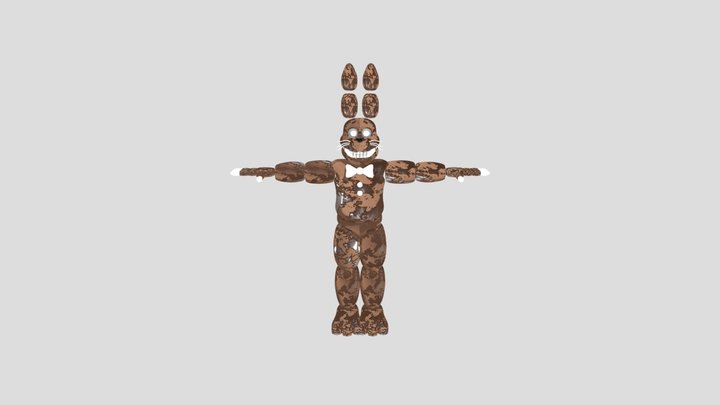 Stylized Shadow Bonnie V2 3D Model