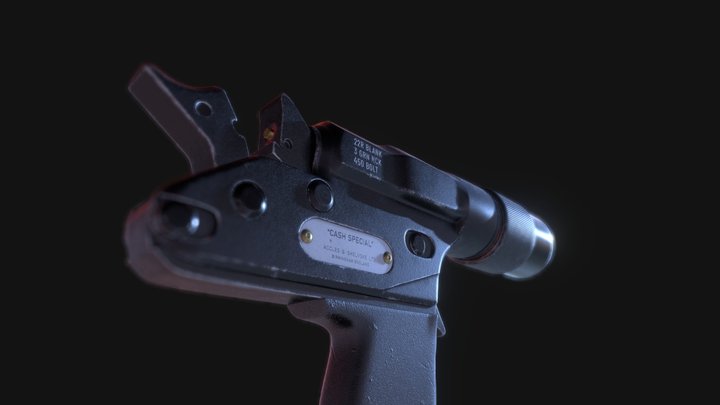 Milk - Highpoly boltgun prop 3D Model