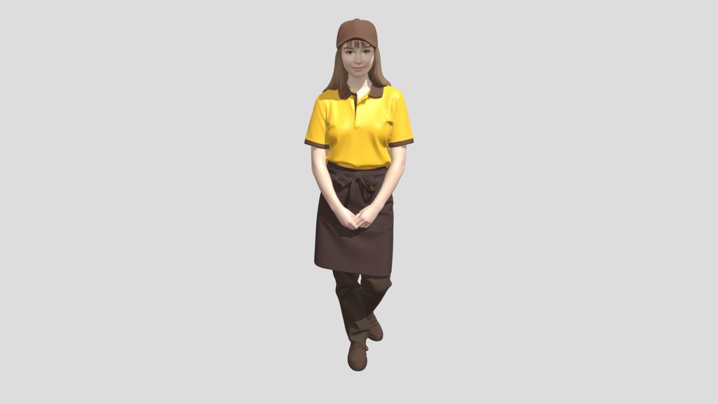 Cafe Staff Uniform Portrait