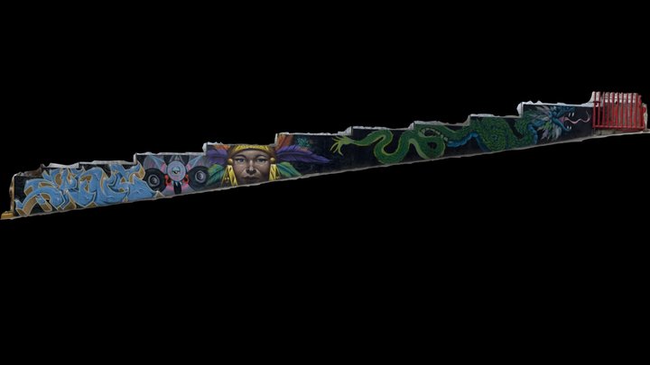 Arte urbano acceso ANP Sierra de Guadalupe CDMX – Gratis 3D-model STL