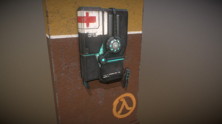 Half-life 2 Health Station 3D Model