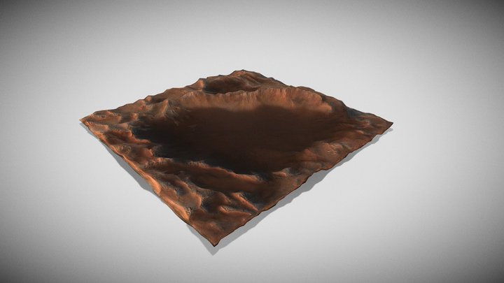 Alien Terrain Landscape Tile [MESHY] – Modello 3D gratuito STL