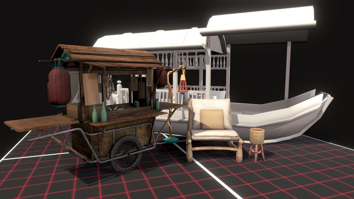 DAE 5 Finished Props - By The Ocean 3D Model