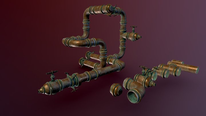 Pipes kit traveler 3D Model