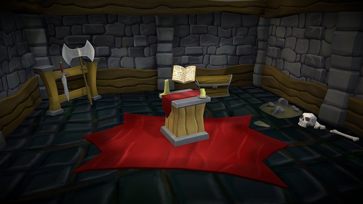 Dying Torch : Game Assets – Free 3D Model STL