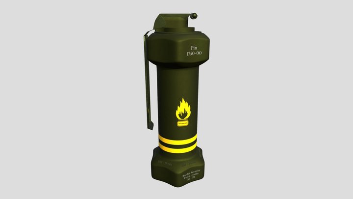 Smoke Granade 3D Model