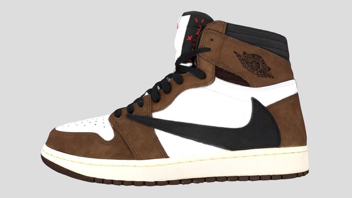 AIR JORDAN 1 OG HIGH TRAVIS SCOTT 3D Model