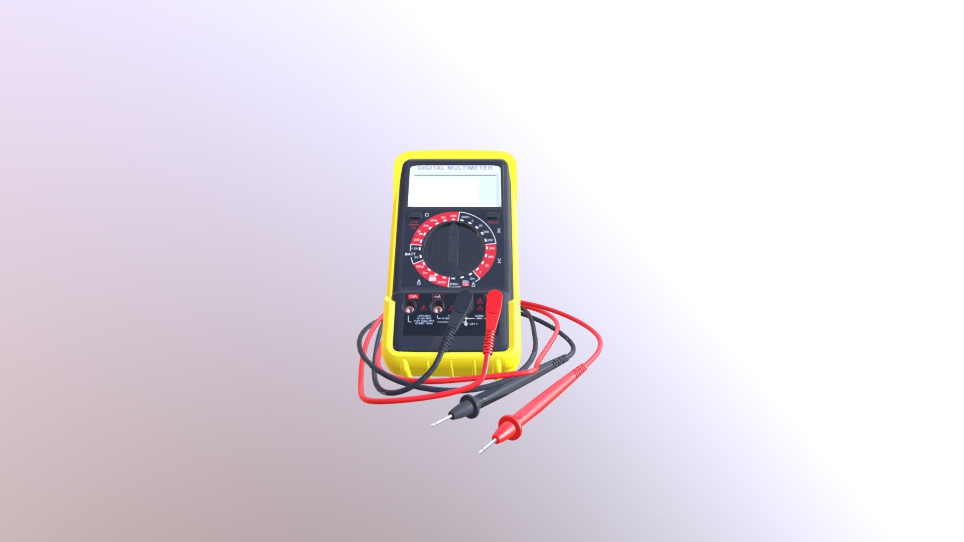 Digital Multimeter - 3D model by Colin (@cmtuggl) [e0e4c5a] - Sketchfab