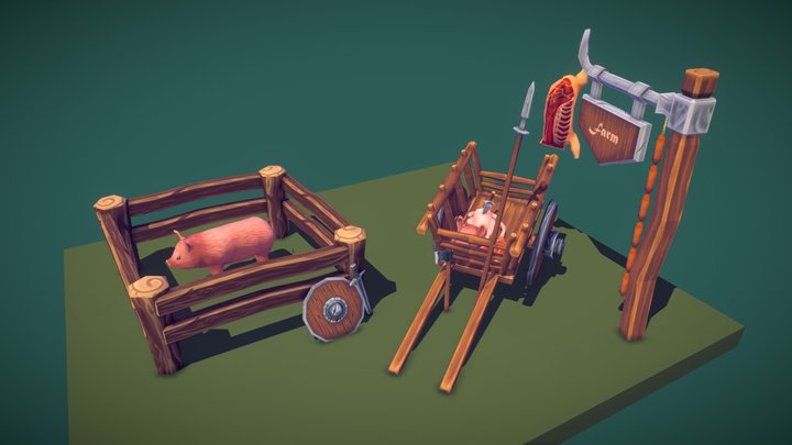 Village Assets 3D Model
