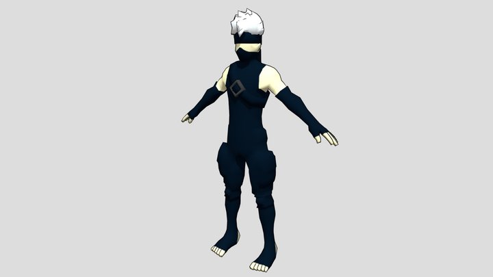 Kakashi Hatake and Pakkun free 3D model 3D printable