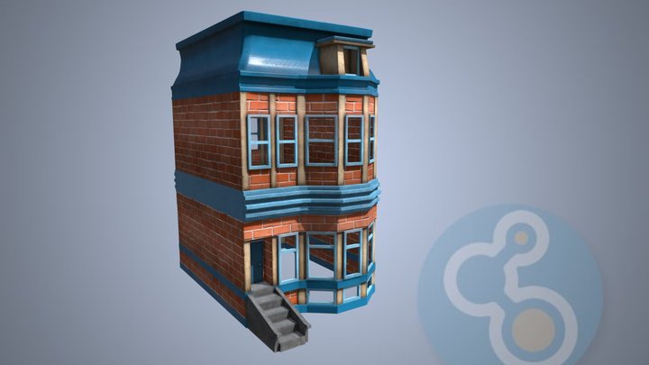 Stylized Building 03 3D Model