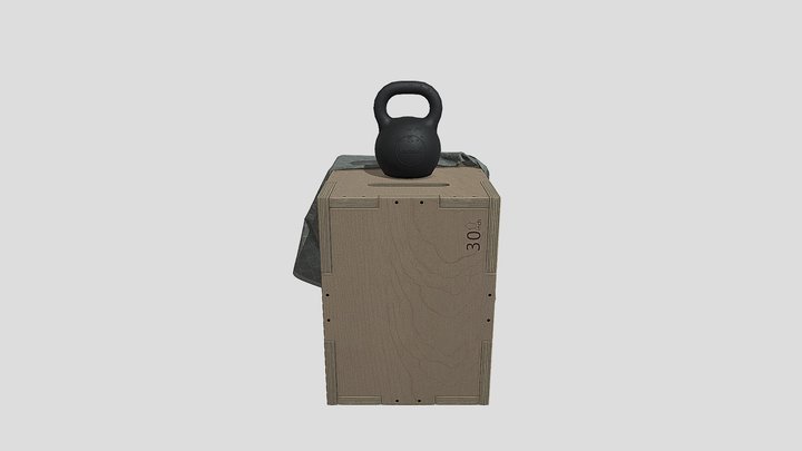 Plyometric box - Workout 3D Scene 3D Model