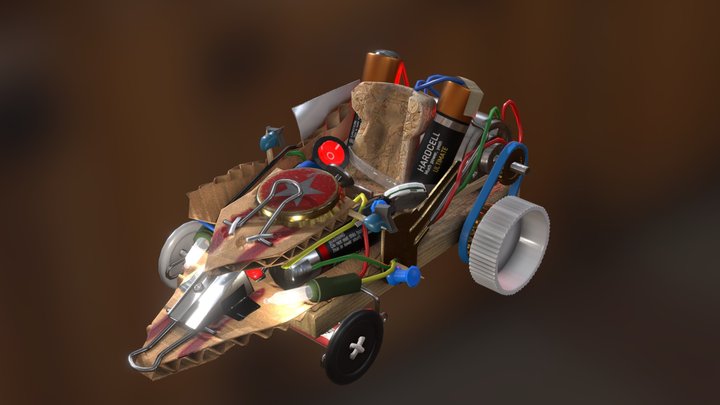 Tiny Racer 3D Model