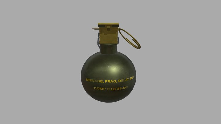 M67 Frag Grenade 3D Model