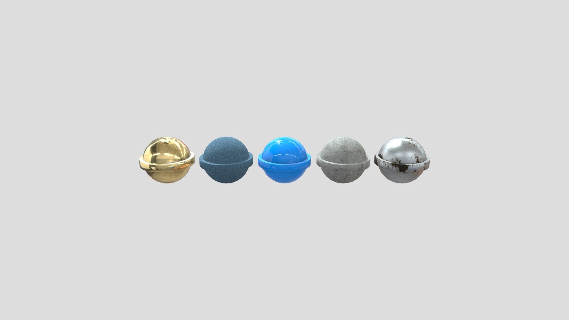 Spheres of materials