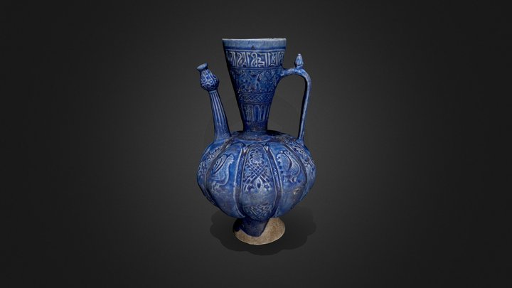 Kashan ware ewer, 12th C CE – Kostenloses 3D-Modell STL