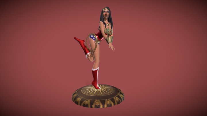 WonderWoman pose 3D Model