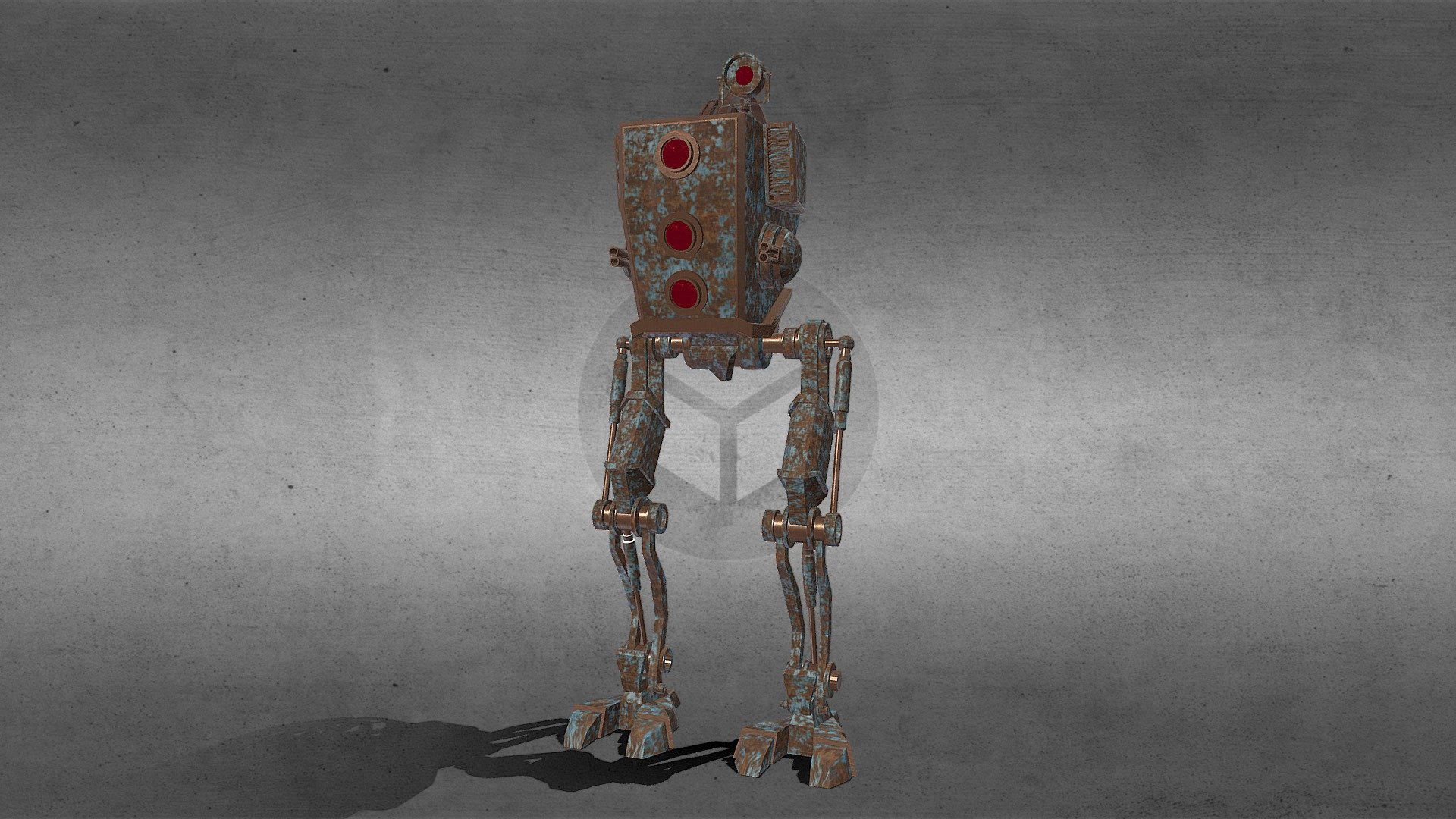 Rusty Steampunk Robot - 3D model by glowing.eve [e0e8efb] - Sketchfab