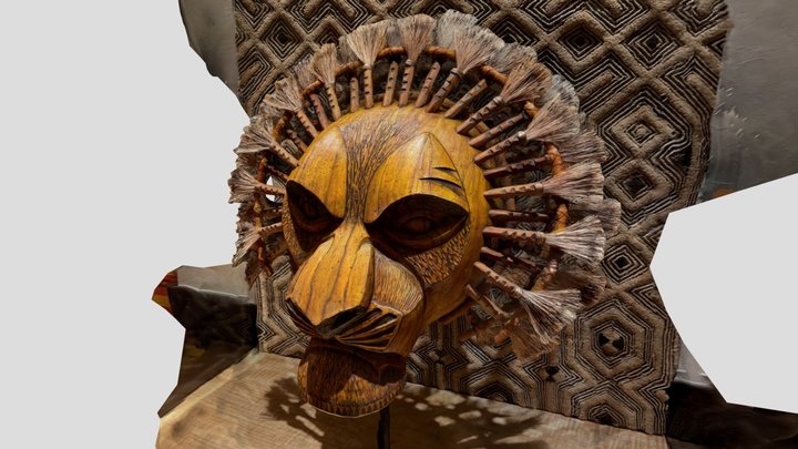 Face mask of lion king Simba 3D Model